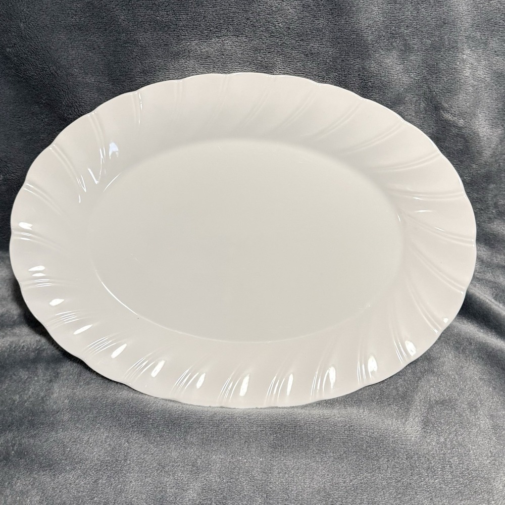Sheffield Bone White Porcelain Fine China Made in Japan Oval Serving Plate